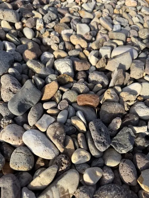 1.5 to 2.5 inch Mountain Blend Cobble landscape rock, close up
