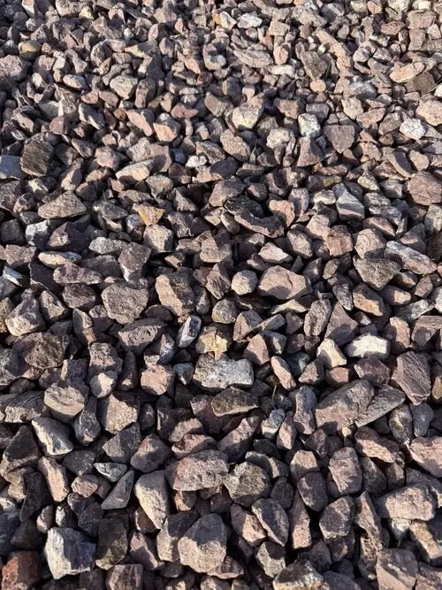 1 inch Cherry Chocolate landscape rock, close up