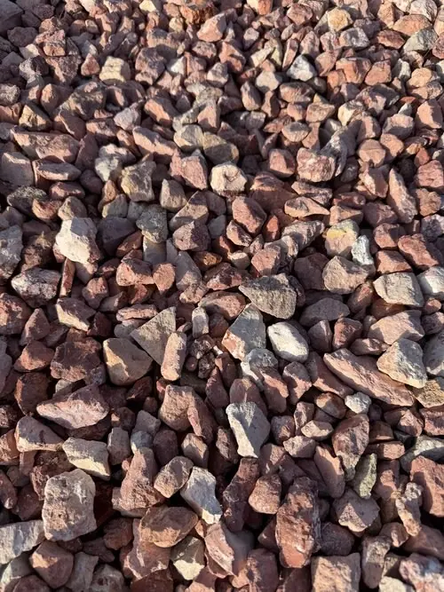 1 inch Frozen Yogurt landscape rock, close up